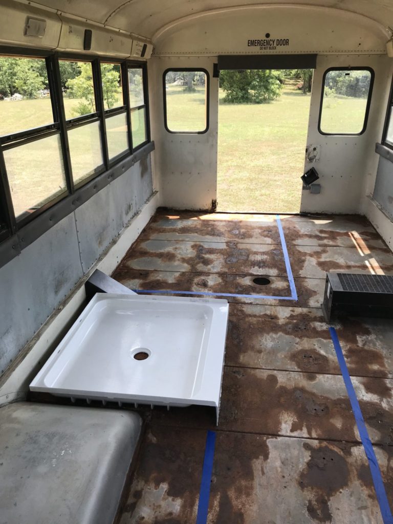 school bus rust